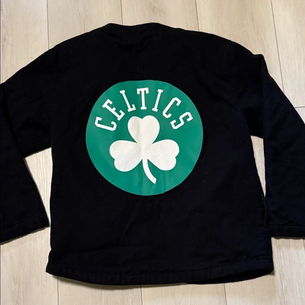 Zara NBA Boy’s Black Boston Celtics Basketball Jacket size 11-12